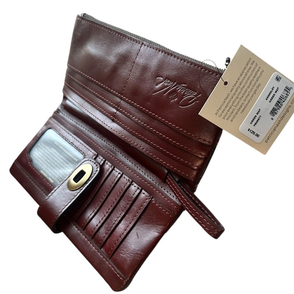 Patricia Nash Leather Annesley Wristlet Wallet. - Picture 3 of 10